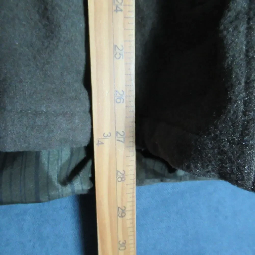 The North Face Jacket Mens Large Green Wool Blend Full Zip Coat Utility Rustic